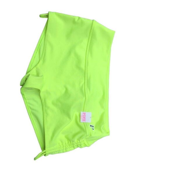 Brand New Pink By Victoria's Secret Neon Green Shorts Small - Picture 7 of 9